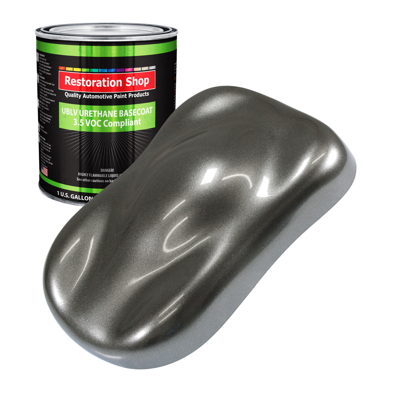 Urethane Basecoat Paint Low VOC - Charcoal Gray Firemist