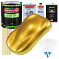 Saturn Gold Firemist - LOW VOC Urethane Basecoat with Premium Clearcoat Auto Paint (Complete Medium Gallon Paint Kit) Professional Automotive Coating