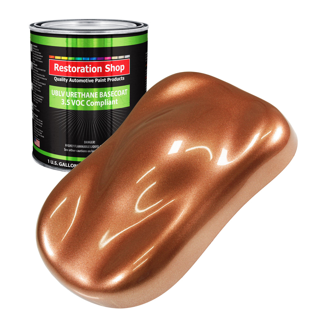 Bronze Firemist - LOW VOC Urethane Basecoat Auto Paint - Gallon Paint Color Only - Professional High Gloss Automotive, Car, Truck Refinish Coating