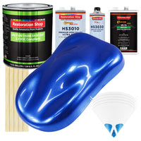 Cobalt Blue Firemist - LOW VOC Urethane Basecoat with Premium Clearcoat Auto Paint (Complete Medium Gallon Paint Kit) Professional Automotive Coating