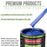 Cobalt Blue Firemist - LOW VOC Urethane Basecoat with Premium Clearcoat Auto Paint - Complete Medium Quart Paint Kit - Professional Automotive Coating