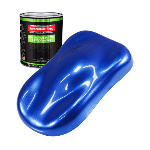 Cobalt Blue Firemist - LOW VOC Urethane Basecoat Auto Paint - Quart Paint Color Only - Professional High Gloss Automotive Coating