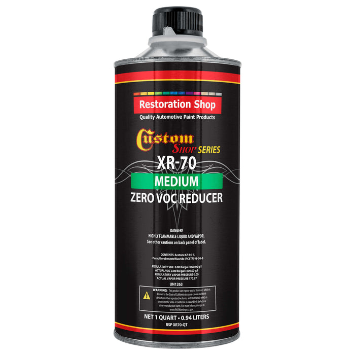 Restoration Shop / Custom Shop - XR70 Medium Zero VOC Urethane Reducer (Quart/32 Ounce) for Automotive and Industrial Paint Use for Low VOC Compliance