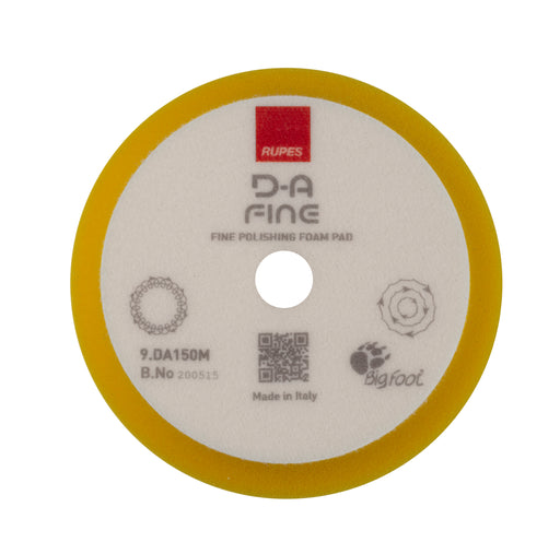 RUPES D-A Fine Foam Pad (Yellow) 5", Ø 130/150mm