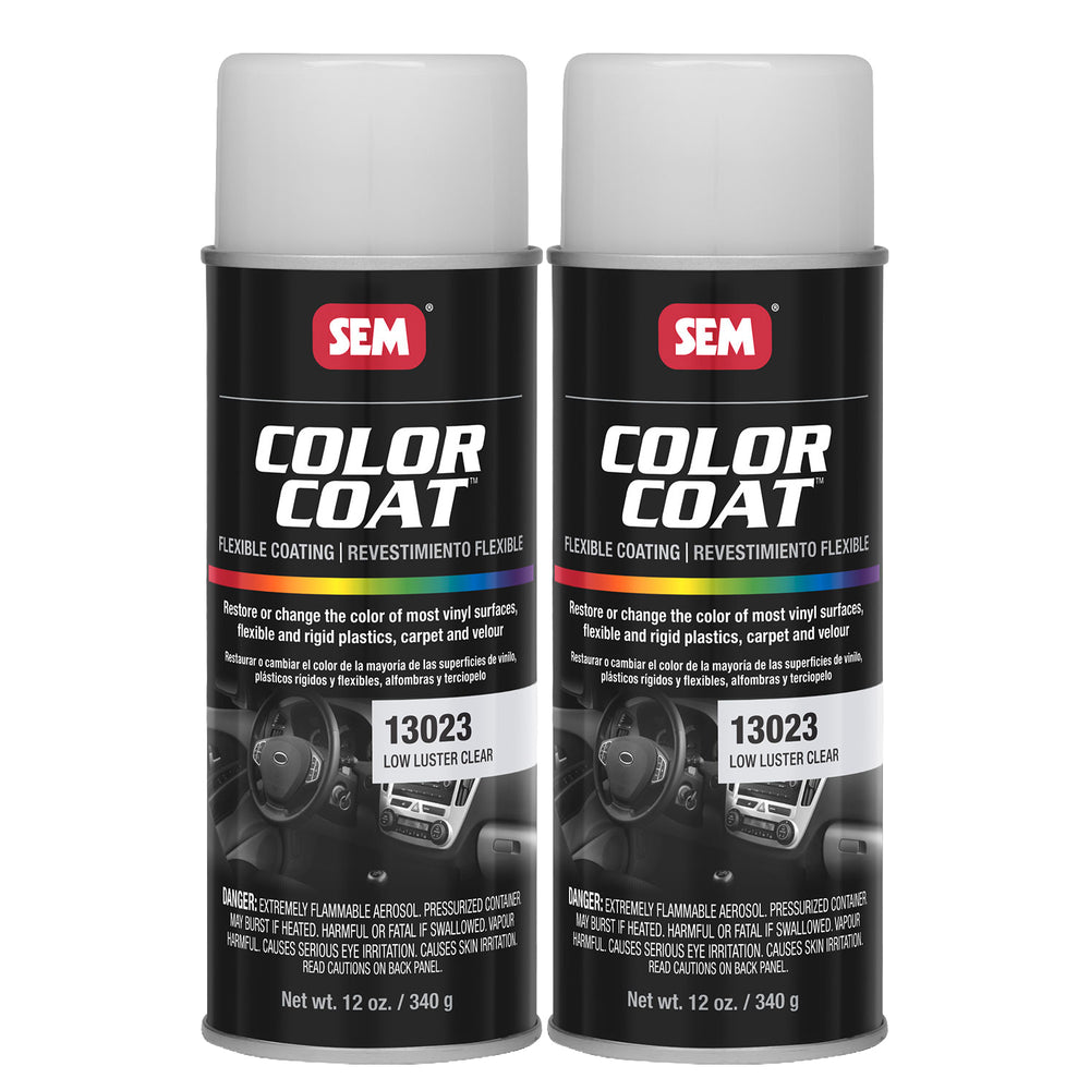 Color Coat - Low Luster Refinishing Clear, 12 oz. Aerosol - 2 Pack