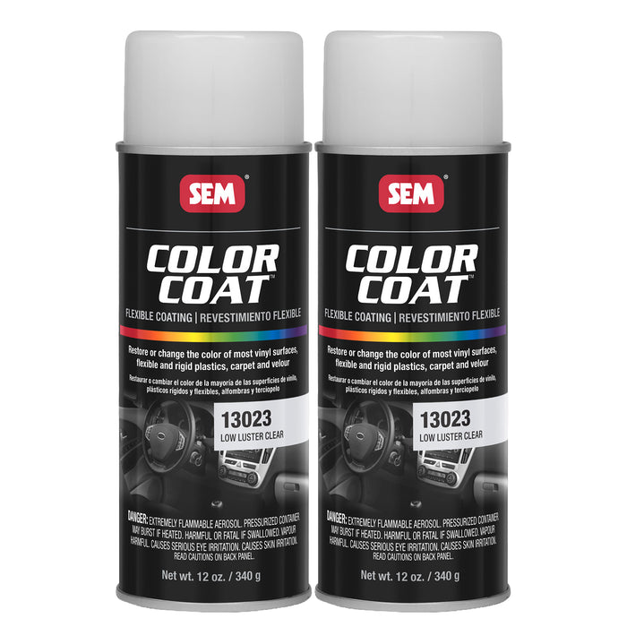 Color Coat - Low Luster Refinishing Clear, 12 oz. Aerosol - 2 Pack