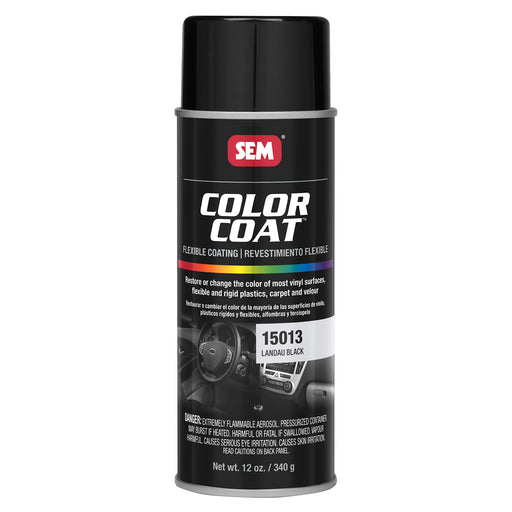 Color Coat - Plastic & Vinyl Flexible Coating, Landau Black, 12 oz. Aerosol