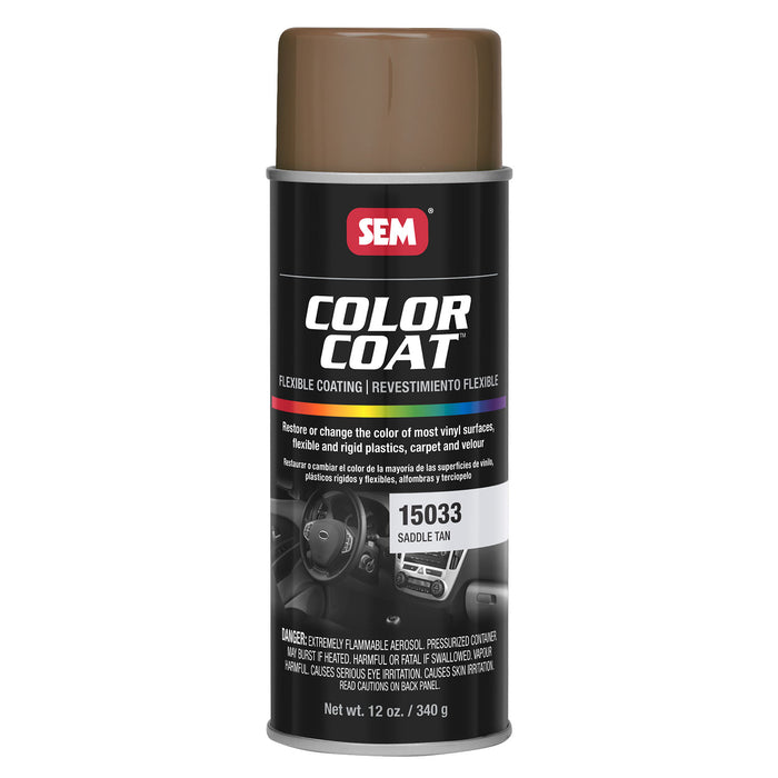 Color Coat - Plastic & Vinyl Flexible Coating, Saddle Tan, 12 oz. Aerosol