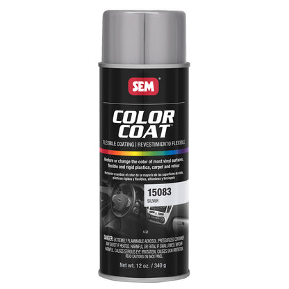 Color Coat - Plastic & Vinyl Flexible Coating, Silver, 12 oz. Aerosol
