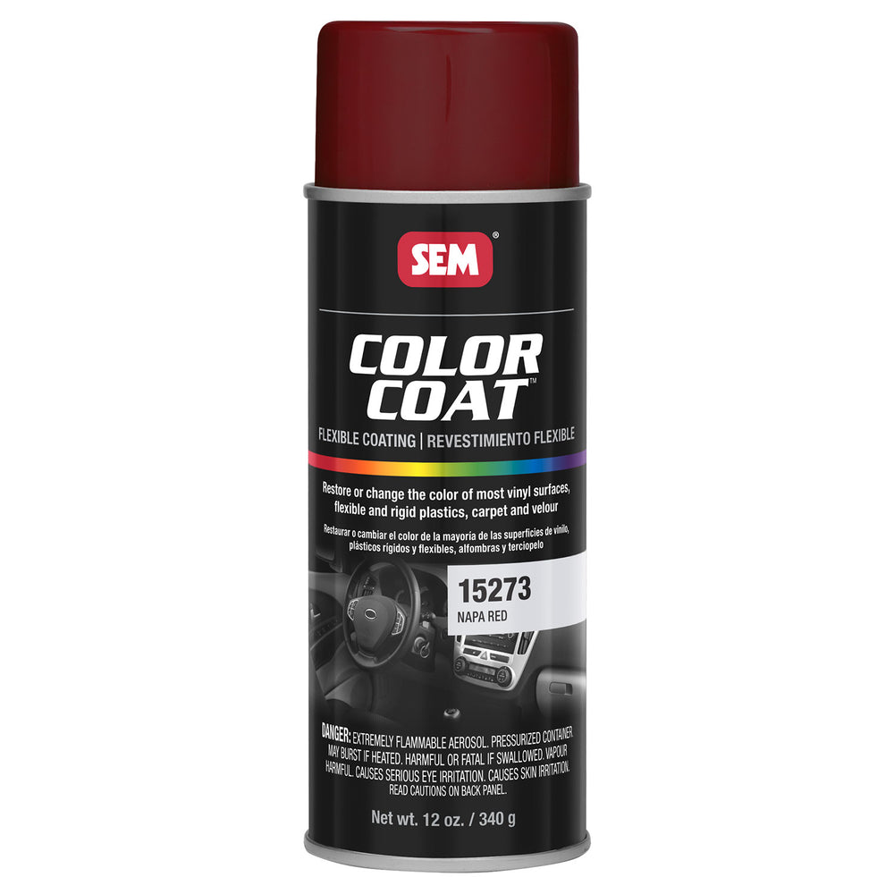 Color Coat - Plastic & Vinyl Flexible Coating, Napa Red, 12 oz. Aerosol