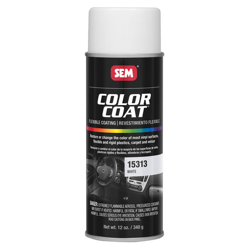 Color Coat - Plastic & Vinyl Flexible Coating, White, 12 oz. Aerosol