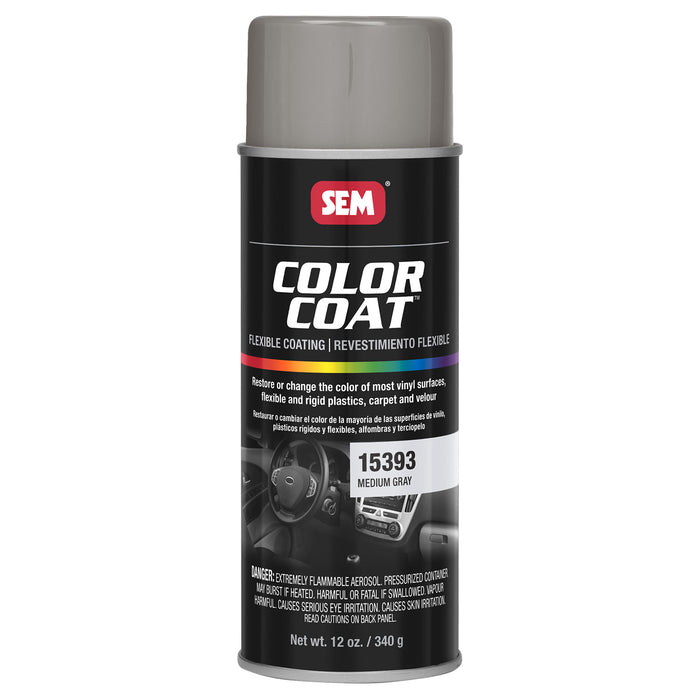 Color Coat - Plastic & Vinyl Flexible Coating, Medium Gray, 12 oz. Aerosol