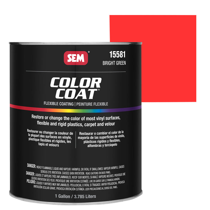 Color Coat - Plastic & Vinyl Flexible Coating, Bright Red, 1 Gallon