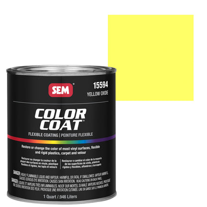 Color Coat - Plastic & Vinyl Flexible Coating, Yellow Oxide, 1 Quart