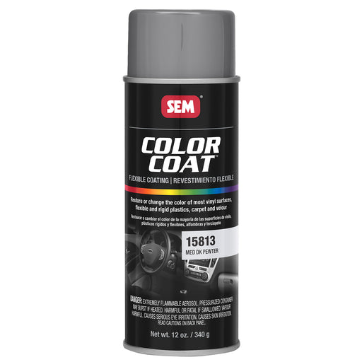 Color Coat - Plastic & Vinyl Flexible Coating, Medium Dark Pewter, 12 oz. Aerosol