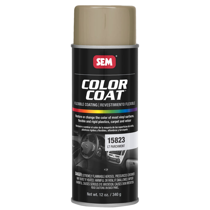 Color Coat - Plastic & Vinyl Flexible Coating, Light Parchment, 12 oz. Aerosol