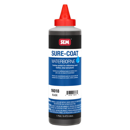 Sure-Coat - 2.8 VOC Compliant Waterborne Coating, Black, 1 Pint