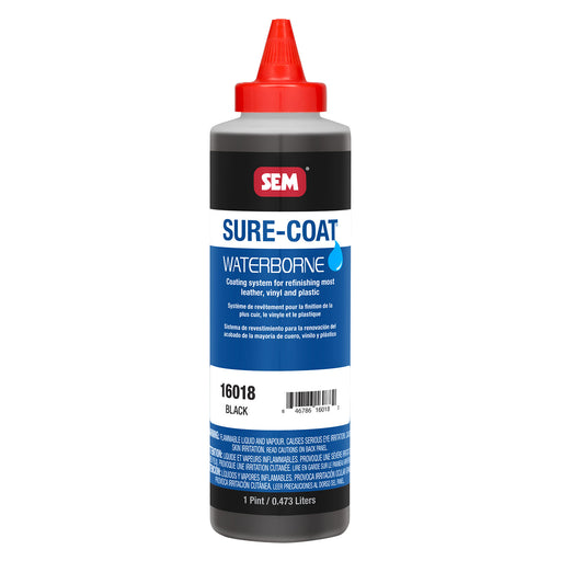 Sure-Coat - 2.8 VOC Compliant Waterborne Coating, Black, 1 Pint