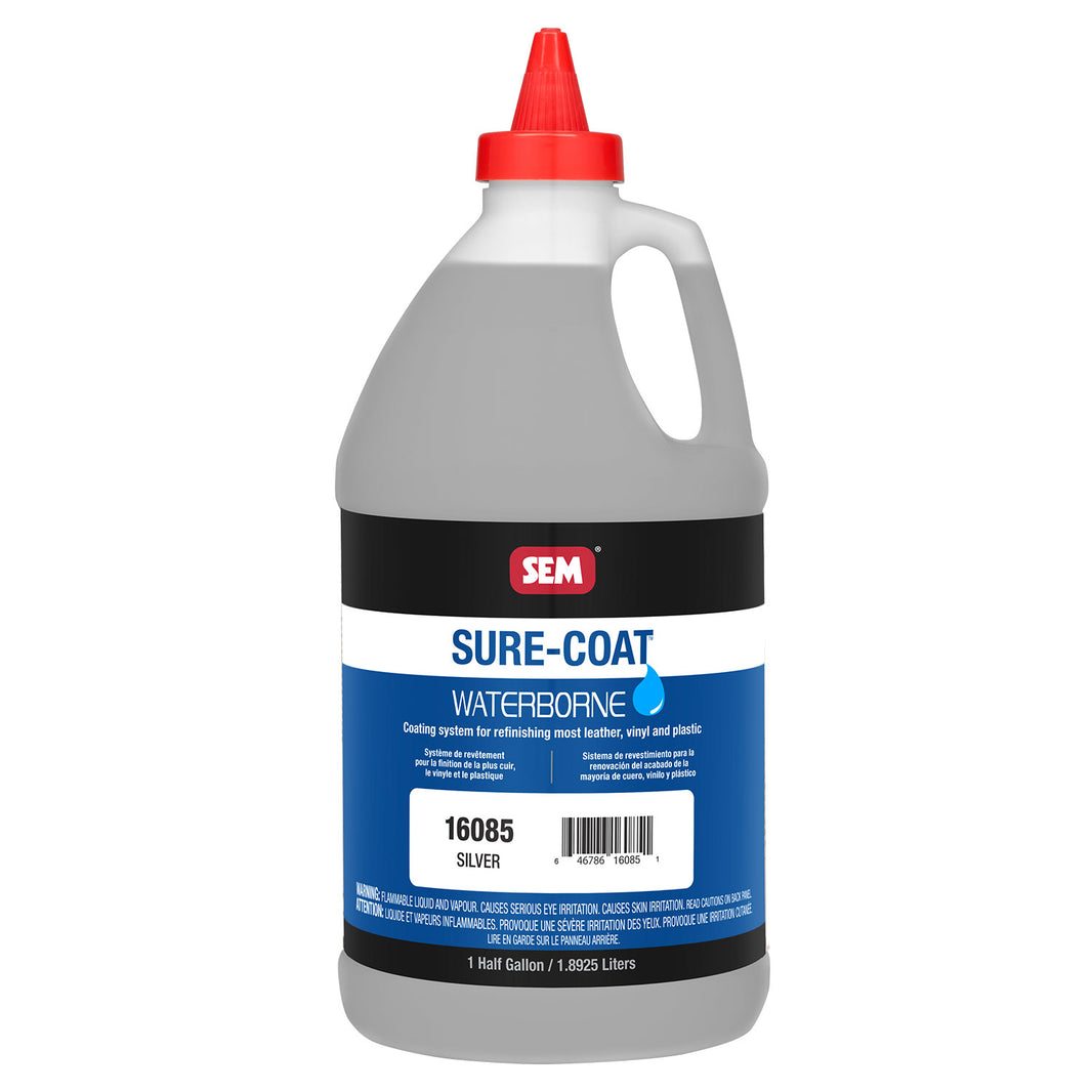 Sure-Coat - 2.8 VOC Compliant Waterborne Coating, Silver, 1/2 Gallon