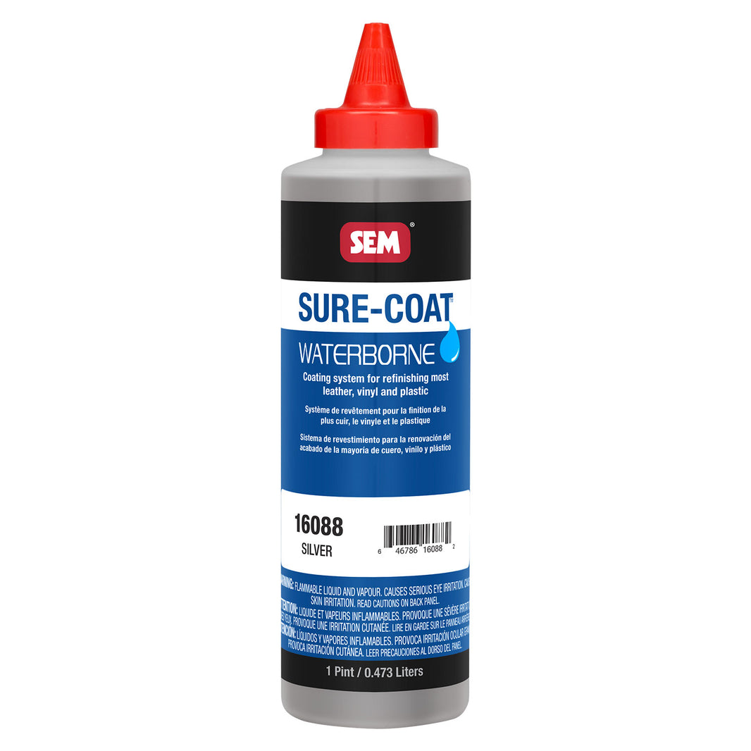 Sure-Coat - 2.8 VOC Compliant Waterborne Coating, Silver, 1 Pint