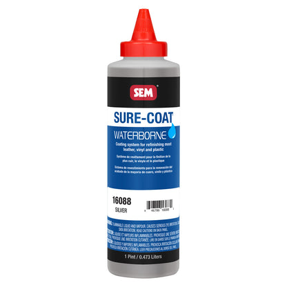 Sure-Coat - 2.8 VOC Compliant Waterborne Coating, Silver, 1 Pint