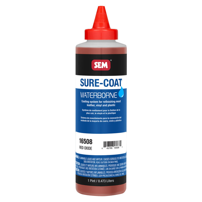 Sure-Coat - 2.8 VOC Compliant Waterborne Coating, Red Oxide, 1 Pint