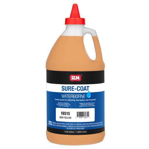 Sure-Coat - 2.8 VOC Compliant Waterborne Coating, Indo Yellow, 1/2 Gallon
