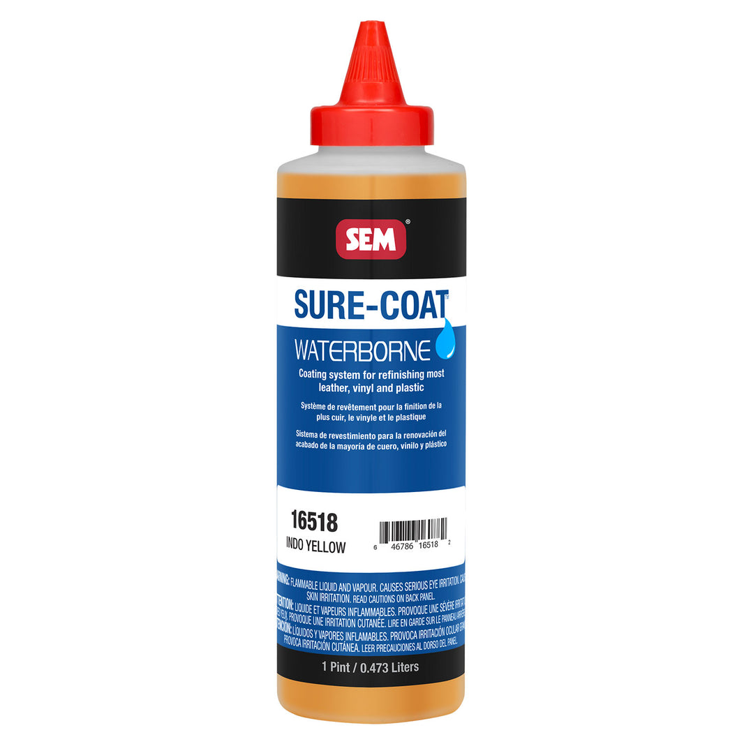 Sure-Coat - 2.8 VOC Compliant Waterborne Coating, Indo Yellow, 1 Pint
