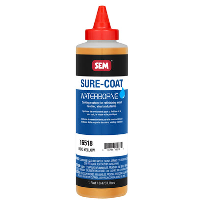 Sure-Coat - 2.8 VOC Compliant Waterborne Coating, Indo Yellow, 1 Pint