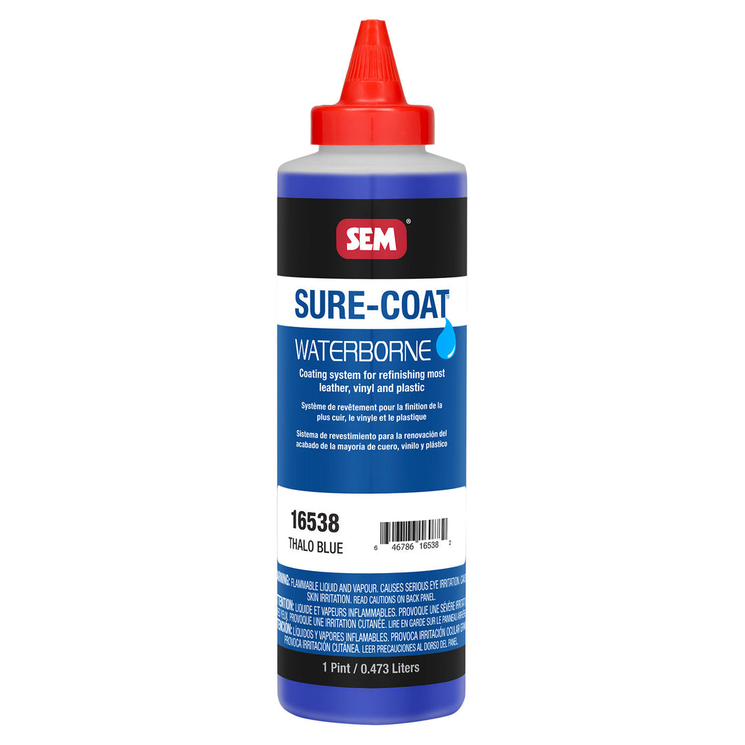Sure-Coat - 2.8 VOC Compliant Waterborne Coating, Thalo Blue, 1 Pint