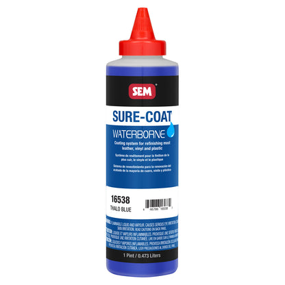 Sure-Coat - 2.8 VOC Compliant Waterborne Coating, Thalo Blue, 1 Pint