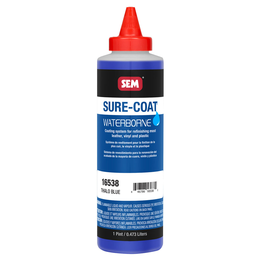 Sure-Coat - 2.8 VOC Compliant Waterborne Coating, Thalo Blue, 1 Pint