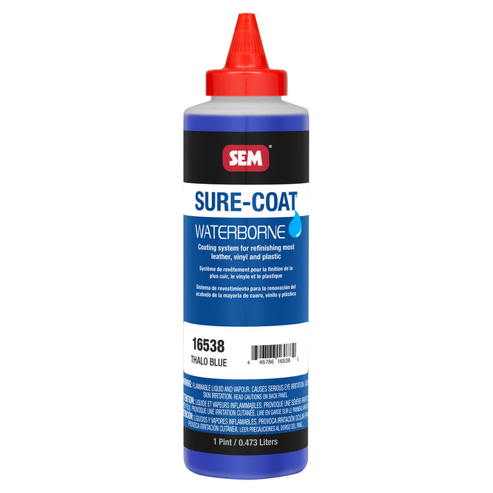 Sure-Coat - 2.8 VOC Compliant Waterborne Coating, Thalo Blue, 1 Pint