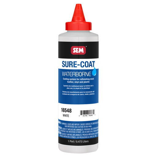 Sure-Coat - 2.8 VOC Compliant Waterborne Coating, White, 1 Pint