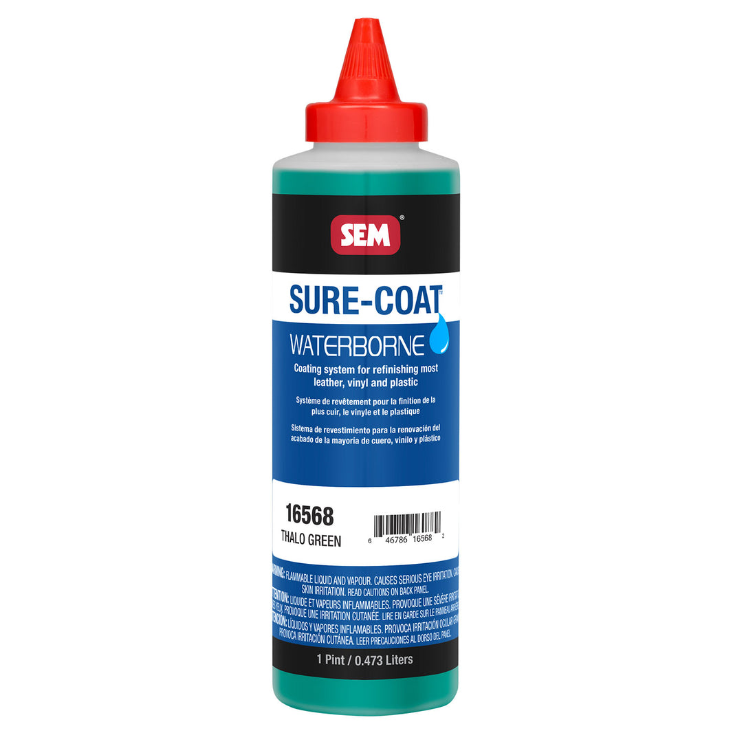 Sure-Coat - 2.8 VOC Compliant Waterborne Coating, Thalo Green, 1 Pint