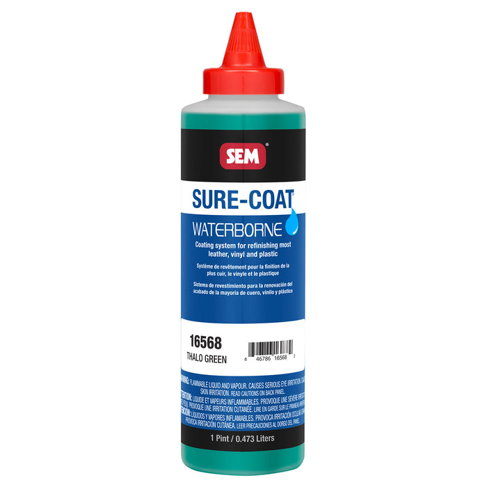 Sure-Coat - 2.8 VOC Compliant Waterborne Coating, Thalo Green, 1 Pint