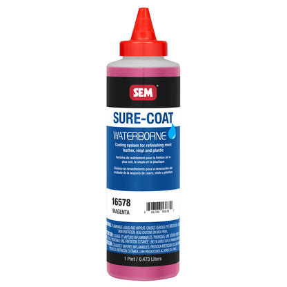 Sure-Coat - 2.8 VOC Compliant Waterborne Coating, Magenta, 1 Pint