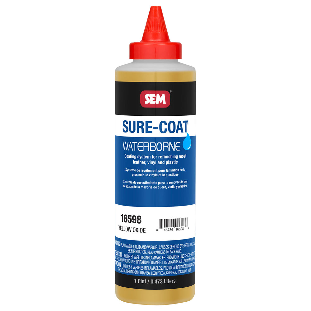 Sure-Coat - 2.8 VOC Compliant Waterborne Coating, Yellow Oxide, 1 Pint