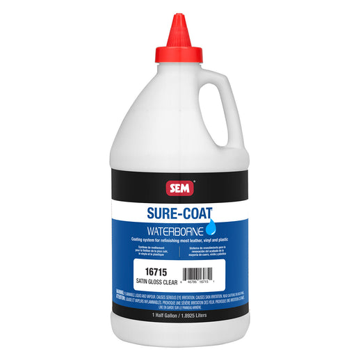 Sure-Coat - 2.8 VOC Satin Gloss Refinishing Clear, 1/2 Gallon