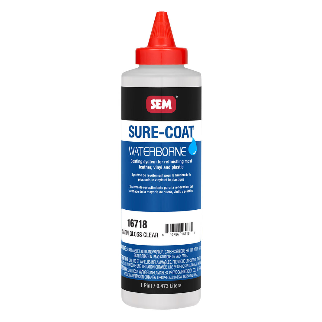 Sure-Coat - 2.8 VOC Satin Gloss Refinishing Clear, 1 Pint