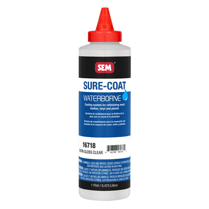 Sure-Coat - 2.8 VOC Satin Gloss Refinishing Clear, 1 Pint