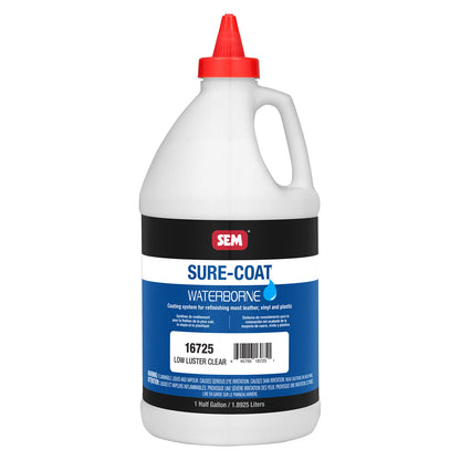 Sure-Coat - 2.8 VOC Low Luster Refinishing Clear, 1/2 Gallon
