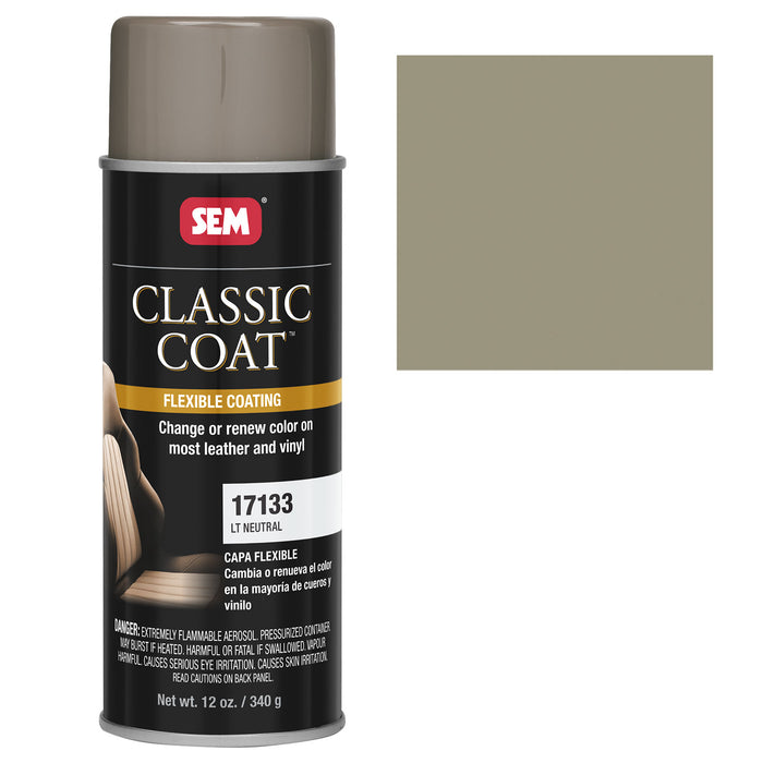 Classic Coat - Leather & Vinyl Flexible Coating, Light Neutral (GM 9772), 12 oz. Aerosol