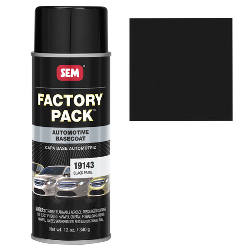 Factory Pack - Exterior Basecoat Coating, Black Pearl (Honda B92P), 12 oz. Aerosol