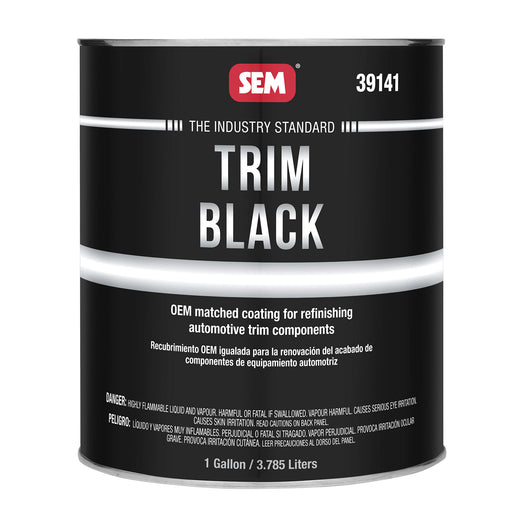 Trim Black Acrylic Coating, Restore Faded or Peeling Trim, 1 Gallon