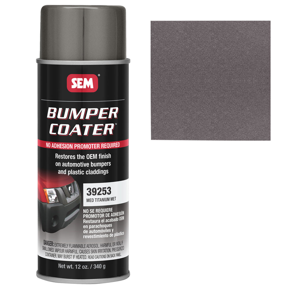 Bumper Coater, Renew Original Appearance, Medium Titanium Metallic, 12 oz. Aerosol