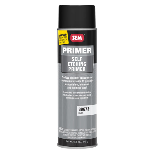 Self Etching Primer, Adheres to Steel & Aluminum, Black, 15.5 oz. Aerosol