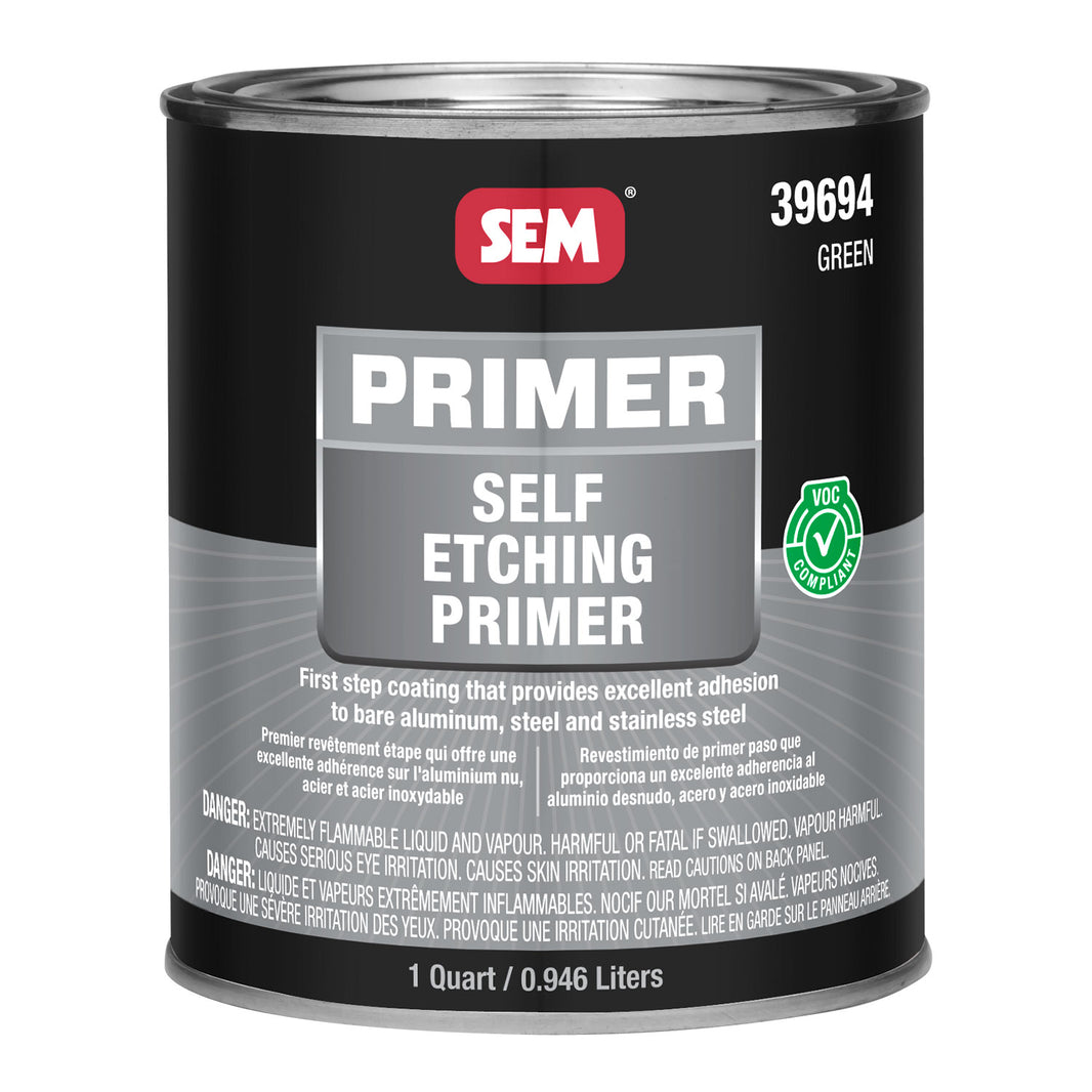 Self Etching Primer, Adheres to Steel & Aluminum, Green, 1 Quart