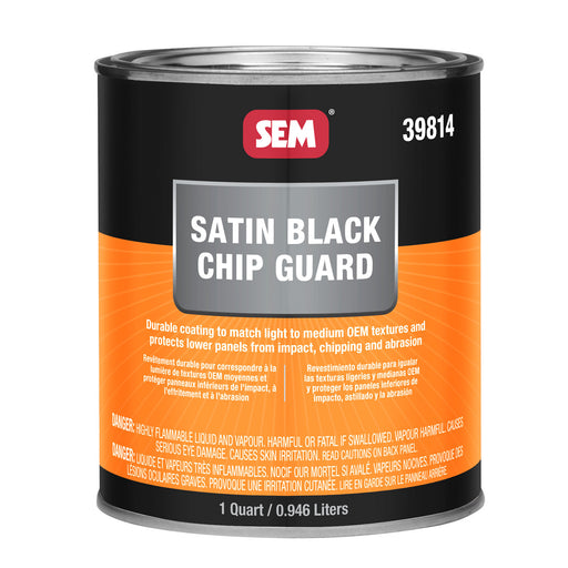 Chip Guard, Protects Vulnerable Panels, Satin Black, 1 Quart