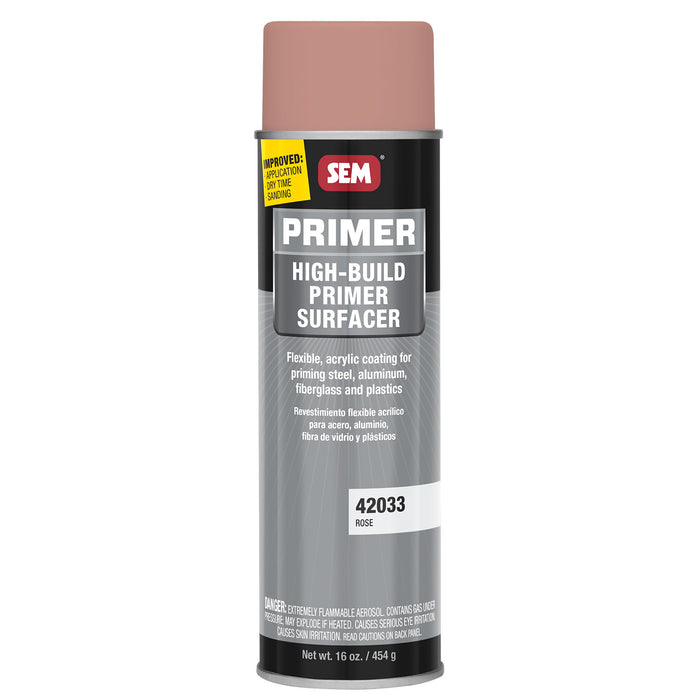 High-Build Primer Surfacer, Flexible, Rose, 16 oz. Aerosol